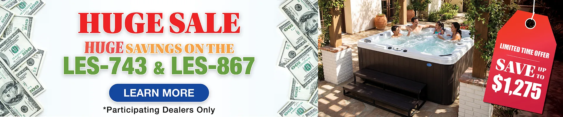 Calspas hot tub being used in a family setting - Albany